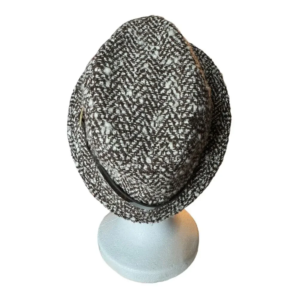 Banana Republic WOOL TWEED FEDORA with belt around the crown size M/L